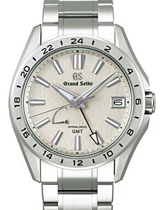 Grand Seiko Evolution 9 Spring Drive GMT Titanium Silver Dial SBGE285 - BRAND NEW
