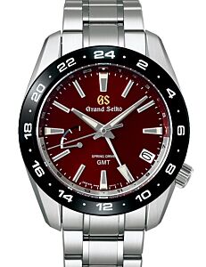 Grand Seiko Sport Caliber Spring Drive GMT 9R 20th Anniversary Steel/Ceramic Dark Red Dial SBGE305 - BRAND NEW