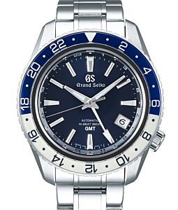 Grand Seiko Sport Hi-Beat GMT Triple Time Zone Steel Blue Dial SBGJ237 - BRAND NEW