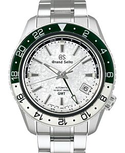 Grand Seiko Sport Hi-Beat GMT Triple Time Zone Steel Snow White Dial SBGJ277 - BRAND NEW
