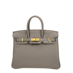 Hermes Birkin 25 Togo Gris Meyer Gold Hardware - BRAND NEW