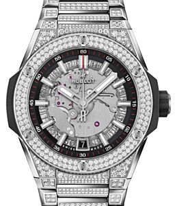 Hublot Big Bang Integrated Time Only Titanium Pave 40mm 456.NX.0170.NX.3704 - BRAND NEW