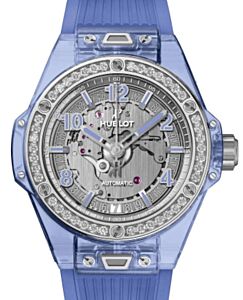 Hublot Big Bang 3-Hands One Click Blue Sapphire Diamonds 39mm 465.JL.4802.RT.1204 - BRAND NEW