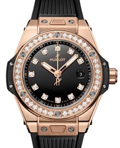 Hublot Big Bang 3-Hands One Click King Gold Diamonds 33mm 485.OX.1280.RX.1204 - BRAND NEW
