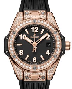 Hublot Big Bang 3-Hands One Click King Gold Pave 33mm 485.OX.1180.RX.1604 - BRAND NEW