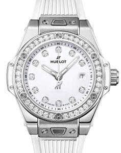 Hublot Big Bang 3-Hands One Click Steel White Diamonds 33mm 485.SE.2210.RW.1204 - BRAND NEW