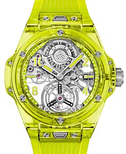 Hublot Big Bang Complications Tourbillon Automatic Yellow Neon Saxem 44mm 429.JY.0120.RT - BRAND NEW