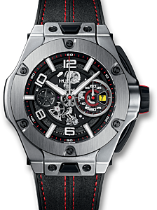Hublot Big Bang Ferrari Unico Titanium Sapphire 45mm Dial Bezel Rubber Strap 402.NX.0123.WR - BRAND NEW