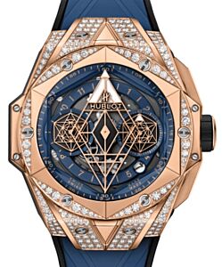 Hublot Big Bang Partnerships Sang Bleu II King Gold Blue Pave 45mm 418.OX.5108.RX.1604.MXM20 - BRAND NEW