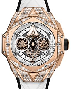 Hublot Big Bang Partnerships Sang Bleu II King Gold White Pave 45mm 418.OX.2001.RX.1604.MXM20 - BRAND NEW