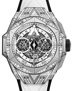 Hublot Big Bang Partnerships Sang Bleu II Titanium White Pave 45mm 418.NX.2001.RX.1604.MXM20 - BRAND NEW