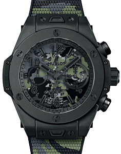 Hublot Big Bang Unico Camo Yohji Yamamoto Microblasted & Polished Black Ceramic Sapphire 45mm Dial Rubber Strap  411.CI.0114.RX.YOY20 - BRAND NEW