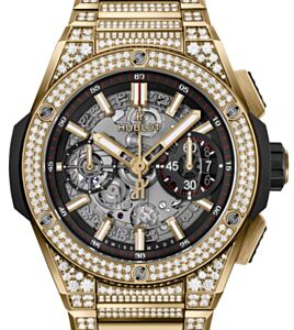 Hublot Big Bang Unico Integrated Yellow Gold Pave 42mm 451.VX.1130.VX.3704 - BRAND NEW