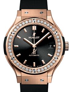 Hublot Classic Fusion 3-Hands King Gold Diamonds 38mm 565.OX.1480.RX.1204 - BRAND NEW