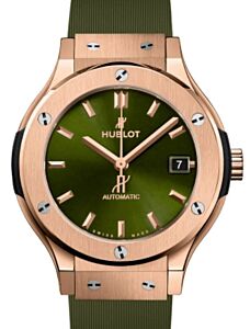 Hublot Classic Fusion 3-Hands King Gold Green 38mm 565.OX.8980.RX - BRAND NEW