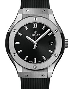 Hublot Classic Fusion 3-Hands Titanium Black 33mm Quartz 581.NX.1470.RX - BRAND NEW
