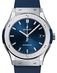Hublot Classic Fusion 3-Hands Titanium Blue 45mm 511.NX.7170.RX - BRAND NEW