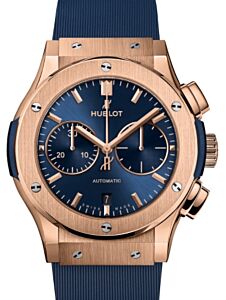 Hublot Classic Fusion Chronograph King Gold Blue 45mm 521.OX.7180.RX - BRAND NEW