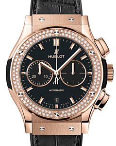 Hublot Classic Fusion Chronograph King Gold Diamonds 42mm 541.OX.1181.LR.1104 - BRAND NEW