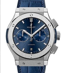Hublot Classic Fusion Chronograph Titanium Blue 42 mm 541.NX.7170.LR - BRAND NEW
