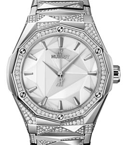 Hublot Classic Fusion Orlinski Bracelet Titanium White Alternative Pave 40mm 550.NS.2200.NS.3804.ORL22 - BRAND NEW