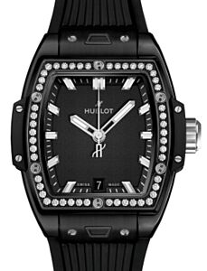 Hublot Shaped Spirit of Big Bang 3-Hands Black Magic Diamonds 39mm 662.CX.1170.RX.1204