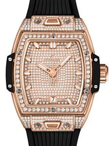 Hublot Shaped Spirit of Big Bang 3-Hands King Gold Full Pave 39mm 662.OX.9000.RX.1604