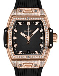 Hublot Shaped Spirit of Big Bang 3-Hands King Gold Pave 39mm 662.OX.1180.RX.1604