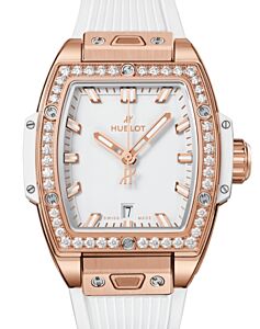 Hublot Shaped Spirit of Big Bang 3-Hands King Gold White Diamonds 32mm 682.OE.2080.RW.1204