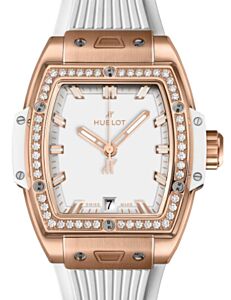 Hublot Shaped Spirit of Big Bang 3-Hands King Gold White Diamonds 39mm 662.OE.2080.RW.1204