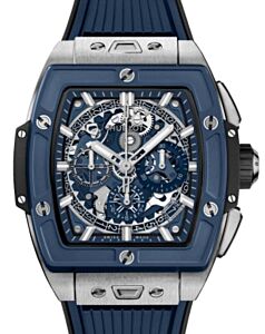 Hublot Shaped Spirit of Big Bang Titanium Blue Ceramic 42mm 642.NL.7170.RX