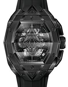 Hublot Shaped Spirit of Big Bang Partnerships Sang Bleu All Black Ceramic 648.CX.0114.RX.MXM23