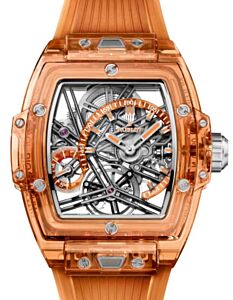 Hublot Shaped Spirit of Big Bang Tourbillon Orange Sapphire 42mm 645.JO.0120.RT
