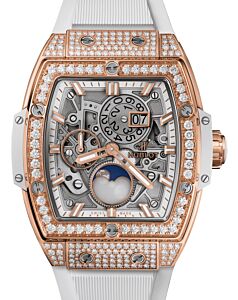 Hublot Spirit of Big Bang Moonphase King Gold White Pave Diamonds 42mm 647.OE.2080.RW.1604