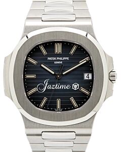 Patek Philippe Nautilus Date Sweep Seconds Stainless Steel Black Blue Dial 5711/1A-010 - PRE-OWNED