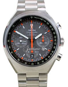 Omega 327.10.43.50.06.001 Speedmaster Mark II Co-Axial Chronograph  Grey Index Red Stainless Steel BRAND NEW
