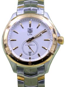 TAG Heuer Link WAT2150.BB0953 40mm Silver Index Yellow Gold Stainless Steel Date BRAND NEW