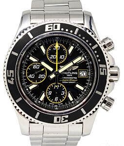 Breitling Superocean A13341 Chronograph 44mm Black Index Stainless Steel