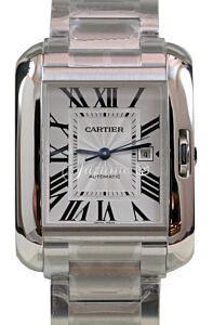 Cartier Tank Anglaise Stainless Steel Automatic Date W5310009 BRAND NEW