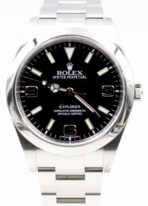 Rolex Explorer 214270 39mm Black Arabic Index Stainless Steel Oyster 