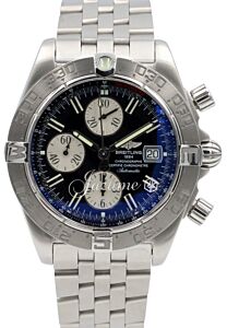 Breitling Galactic Chronograph II A13364 Men's Stainless Steel Date 