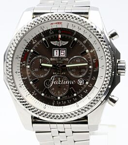 Breitling Bentley 6.75 A44362 Speed Havana Brown Stainless Steel Chronograph 