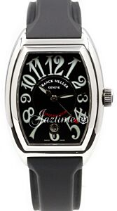 Franck Muller Conquistador 8001 SC Men's 40mm Black Stainless Steel Rubber PRE-OWNED