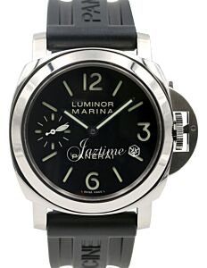 Panerai PAM 111 Luminor Marina Acciaio Men's 44mm Black Arabic Index Stainless Steel BOX/PAPERS