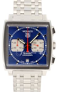 TAG Heuer Monaco Chronograph 'Steve McQueen' CW2113 Blue Stainless Steel