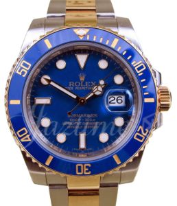 Rolex Submariner Date Yellow Gold/Steel 40mm Blue Dial 116613LB - PRE-OWNED 