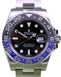 Rolex GMT-Master II "Batman" Stainless Steel Black Oyster Bracelet 116710BLNR - PRE-OWNED