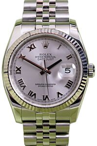 Rolex Datejust 116234 Roman Silver 36mm Stainless Steel Jubilee