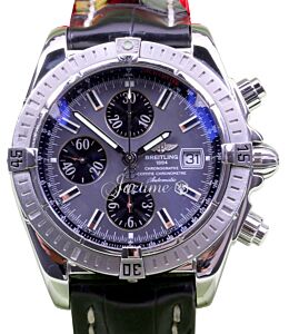 Breitling Chronomat Evolution A13356 Chronograph Stainless Steel Index BOX/PAPERS