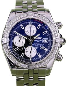 Breitling Chronomat Evolution A13356 Diamond Black Index Stainless Steel